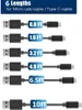 6 'micro usb-kabel