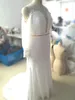 New Trends Long Sleeves Mermaid Wedding Dresses with Gold Belt Illusion Back Lace Wedding Gowns Sweep Train Sexy Bridal Dress 2017