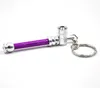 TOPPUFF wholesale alluminum mini smoking pipe keychain ultra-small portable vaporizer shisha mouth tips pipe cleaners