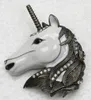 Broche de moda al por mayor, broches de Pin de unicornio con esmalte de diamantes de imitación, regalo de joyería C101783
