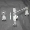 Adaptateur de kit de récupération d'huile en verre femelle 14mm / 18MM pour bangs en verre Plate-forme pétrolière et Dab Bocal à fond amovible Clip Keck Dôme en verre