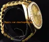 Montres de luxe de qualité supérieure Montre-bracelet 18038 Montre en or jaune 18 carats Montre automatique pour hommes Montres pour hommes