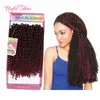 3pcs / pack tresses synthétiques au crochet CHEVEUX 10 pouces jerry bouclés twist EXTENSIONS DE CHEVEUX tressage SYNTHÉTIQUES ombre couleur pré-bouclée savana vague PROFONDE