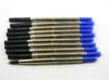 10PCS metal Blue Good Quality Rollerball Pen 0.5mm Refill For Stationery Free shipping