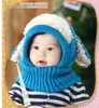 Winter Baby Hat and Scarf Joint With Crochet yarn Knitt Caps for Infant Boys Girls Children Newborn Fashion Kids Neck Warmer yarn beanie