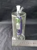 Gerippte Laternenschläuche Glas Bongs Accessoires Glas Rauchrohre farbenfrohe Mini Multi-Farben Handrohre Bester Löffel Glas