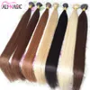 keratin tipped hair extensions i 팁 머리카락 확장 사람의 머리카락 스트레이트 스트레이트 1g 20 "22"24 "검은 갈색 금발 색상