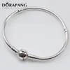 DORAPANG Factory Wholesale 925 Sterling Silver Bracelets Snake Chain Fit MIQI Charm Bead Bangle Bracelet Jewelry Gift For Women 8009