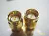 50 stuks gouden SMA RF dubbele mannelijke coaxiale connector