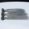 Brasilianisches Echthaar, graue Bündel, 264 cm, unverarbeitetes brasilianisches, peruanisches, indisches, malaysisches, kambodschanisches glattes Haar, Verlängerung 7912744