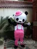 Paar Doll Beren Snelle Verzending Mascotte Kostuum Kung Fu Panda Cartoon Karakter Kostuum Volwassen maat Groothandel en detailhandel