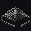 Kız Taçları Rhinestones Düğün Takı Gelin Başlıkları Doğum Günü Partisi Performans Pageant Crystal Tiaras Düğün Aksesuarları #BW-T026