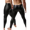 Großhandels-Art- und Weisemänner schwarze Kunstleder-Hosen-lange Hosen-reizvolle und Neuheit-dünne Muskel-Strumpfhosen-Männer-Leggings Slim Fit-feste Männer-Hose