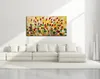 Acrylmes Bloemenschilderijen Abstracte Rode Bloem Olieverf op Canvas Decor Wall Art Foto voor Woonkamer Home Decorati