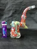 A-01 New glass hammer 6 Arm perc glss percolator bubbler water pipe glass smoking pipes glass pipe