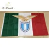 Itália S.S. Lazio SpA 3*5ft (90cm*150cm) Poliéster Serie A bandeira Bandeira decoração bandeira voando casa jardim bandeira Presentes festivos