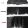 13x4 HD Dantel Frontal Toptan 8A Brezilyalı Vücut Dalga Kıvırcık Düz Kulaklara Kapaklar 1b Bakire İnsan Saç