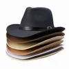 새로운 여름 멀티 컬러 밀짚 모자 가죽 디자이너 카우보이 파나마 모자 모자 6 색 무료 배송