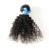 Kinky Curly Virgin Hair 100g 1pcs Curly Weave Mänskliga hårbuntar 4b 4c Naturfärg Mänskligt hår vävar en bit