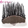 Extensions de cheveux humains trame en malaisie de profonde vague Curly 4 faisceaux avec 13 x 4 cheveux frontaux tissages paquets de cheveux avec 5 pi8552393 frontal