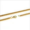 U7 Ny modeplugghänge halsband rostfritt stålblack gungold pläterat hänge repkedja för mänkvinnor hiphop smycken perfect3085980