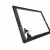 Wholesale painel de vidro de tela de toque com digitador para ipad 2 3 4 preto e branco frete grátis