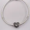 Andy Jewel April Signature Heart Birthstone Charm 925 Sterling Silver Beads Adatto per bracciali gioielli stile Pandora europeo Collana 791784RC