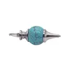 2017 pierre naturelle boule de cristal pendule porte-clés accessoires porte-clés Turquoise Lapis lazuli pour femmes printemps sac charme
