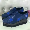 2017 neue start stella woos keile plattform schuhe plattform einzelne schuhe einzelne schuhe frauen Zunehmende frauen Flache Spitze-up