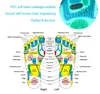 Riflessologia plantare Massaggio della pantofola dei punti di agopuntura Promuovere la circolazione sanguigna Rilassamento Salute Scarpe per la cura dei piedi Sollievo dal dolore Spedizione gratuita