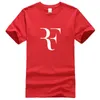 BAIJOE mode Roger Federer RF impression t-shirt hommes à manches courtes t-shirts hauts Hip Hop t-shirt homme homme coton décontracté t-shirts