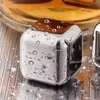 8-packat rostfritt stål Whisky Stone Ice-kuber kylare för whisky vintillbehör Barware Portable Bar Tools Party Supplies227f