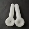 Pure White fumaça vidro arma acessórios, Água bongs tubos de vidro hooakahs duas funções para plataformas petrolíferas bongs de vidro