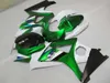 Kit de carénage personnalisé gratuit pour Suzuki GSXR1000 07 08 ensemble de carénages vert blanc GSXR1000 2007 2008 OT34