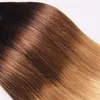 New Arrival Color 1B / 4/27 Ombre Włosy Uwagi Brazylijskie Proste Ludzkie Przedłużanie Włosów 100 g / szt. Remy Wiązki włosów