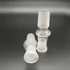 Hot Selling 10 Styles Glass Bong Adapter 14.4 18.8 Man till kvinnlig gemensam 14mm 18mm Kvinna till Man Converter Glass Adapter