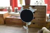 White Color Metal Retro Style Magnifying Standing Detachable Decor Makeup Mirror