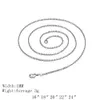 أوروبا والولايات المتحدة بيع الكهربائي الأزياء الفضة مطلي 1 ملليمتر سلسلة الصليب سلسلة قلادة سلسلة