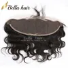 Chiusure per capelli umani 13x4 Colore naturale Brazlian Indiano Peruviano Onda del corpo Estensioni frontali in pizzo 8-20 pollici Offerte