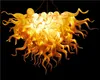 Lambalar İtalya Tasarım El Yapımı Üflemeli-Cam Stil Avize Aydınlatma Ev Dekorasyon Amber Renk Murano Cam LED Avizeler