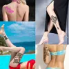 Wholesale-30 Designs 1 Piece Large  Henna Stencil Hollow Airbrush Paint Template Sexy Women  Body Art Tattoo Stencil Temporary