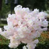 Cherry Blossom Branch Fake Sakura Flower Stem more flower heads 4 Colors for Wedding Centerpieces Party Artificial Decorative Flowers