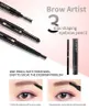 waterproof JIA LANDAI 3D Eyebrow pencil LIZI girl triad cushion eyebrow pencil individually wrapped with 5 colors 50 pcs /lot DHL