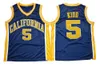 Herren California Golden Bear Jason Kidd College-Basketball-Trikots Vintage #5 Marineblaue Hemden Universitäts-Trikot mit Nähten S-XXXL