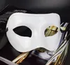 DHL Free 100pcs Venetian masquerade masks for Halloween Dancing Party half eye gold silver Masks for men and women