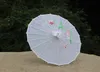 100pcs/lote Parasols de boda Parasol Oriental Bamboo Parasol Sun paraguas Accesorios nupciales Patrón floral paraguas