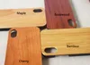 Custodie per cellulari in legno bianco di qualità eccellente per iPhone X 10 6 6S 7 8 Plus Bamboo + Cover protettiva per telefono in TPU morbido antiurto per Samsung