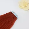 Ombre Human Hair Extensions of Tape Ombre Hair Color #3 Fading to #613 Skin Weft Remy Human Hair 50g 20Pcs Per Package