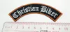 Kvalitet Christian Biker Rocker Bar Club Motorcykelcykel Biker Uniform broderad järn på Sew på Badge Applique Patch Free Frakt