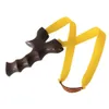 Portable slingshot katapult rosewood trä sling skott med platt elastisk gummiband jakt utomhus sport skytte gratis frakt